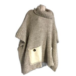 Anthopologie Moth Westwind cowl neck poncho